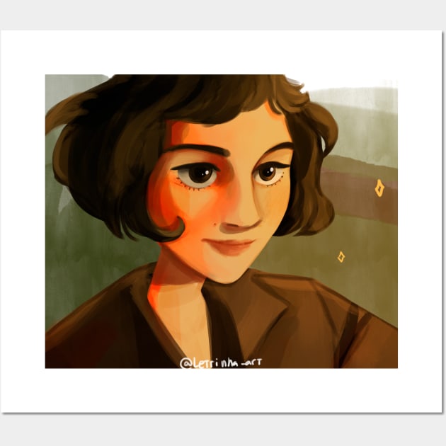 Amelie Poulain Wall Art by Letrinha